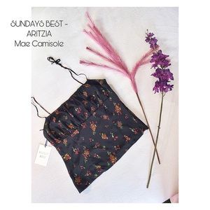 SUNDAYS BEST Aritzia MAE Camisole Black/Multi Size 8
